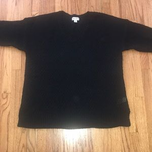 Black Ava & Viv pullover sweater size 1X